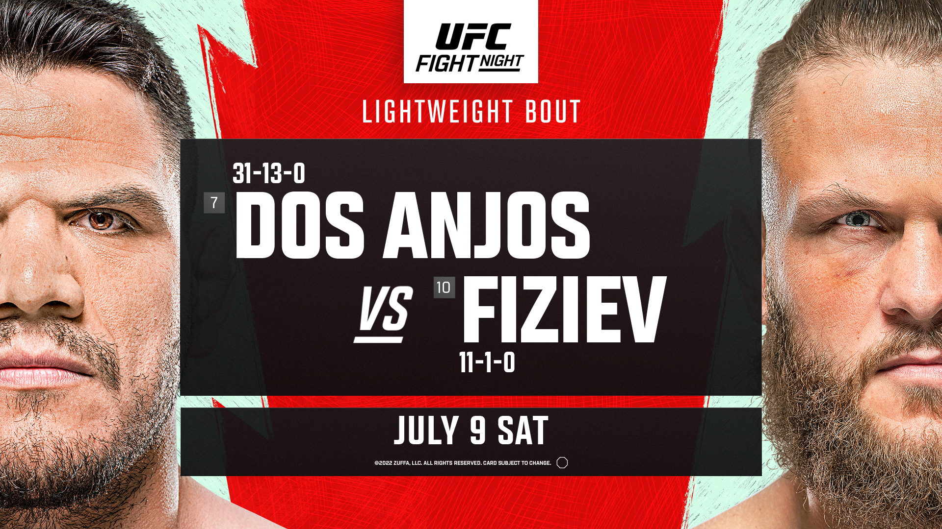 UFC Fight Night Dos Anjos vs. Fiziev
